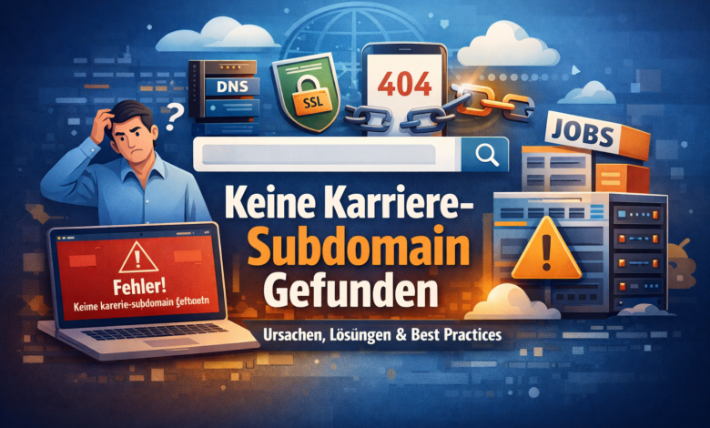 Keine Karriere-Subdomain Gefunden