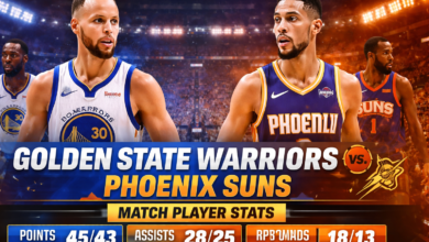 Golden State Warriors vs Phoenix Suns Match Player Stats